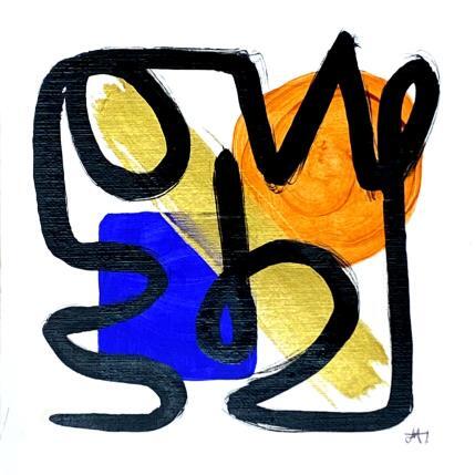 Peinture Party in the 50's par Elliot Clara | Tableau Abstrait Acrylique, Encre Scènes de vie