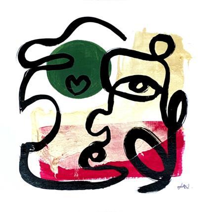 Peinture Eye of love par Elliot Clara | Tableau Figuratif Acrylique, Encre Portraits