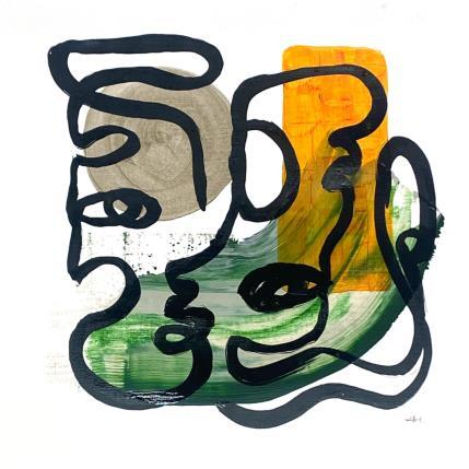 Peinture Spooky duo par Elliot Clara | Tableau Figuratif Acrylique, Encre Portraits