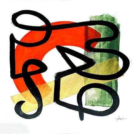 Peinture Une fête par Elliot Clara | Tableau Abstrait Acrylique, Encre Scènes de vie