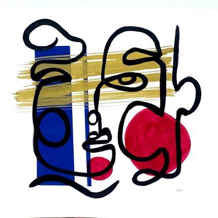 Peinture Gladys par Elliot Clara | Tableau Figuratif Acrylique, Encre Portraits