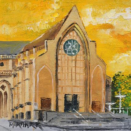 Peinture CATEDRAL par Rodriguez Rio Martin | Tableau Figuratif Huile Urbain