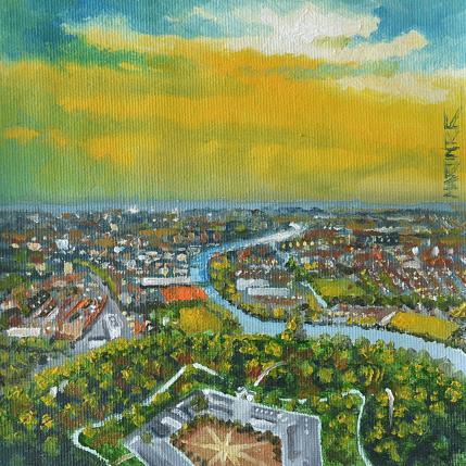 Peinture GEOMETRIA SAGRADA par Rodriguez Rio Martin | Tableau Figuratif Huile Urbain