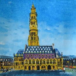 Painting EL HOTEL by Rodriguez Rio Martin | Painting Figurative Oil Pop icons, Urban