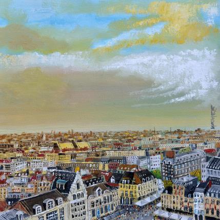 Peinture Simil Paraiso par Rodriguez Rio Martin | Tableau Figuratif Huile Urbain