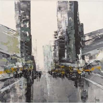 Peinture Light in NY par Dessein Pierre | Tableau Figuratif Huile Paysages, Urbain