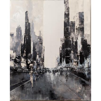 Peinture Black and White par Dessein Pierre | Tableau Figuratif Huile Paysages, Urbain