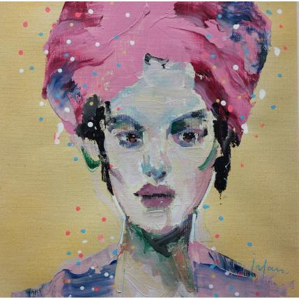 Peinture En effeuillant la marguerite par Yavru Irfan | Tableau Figuratif Huile