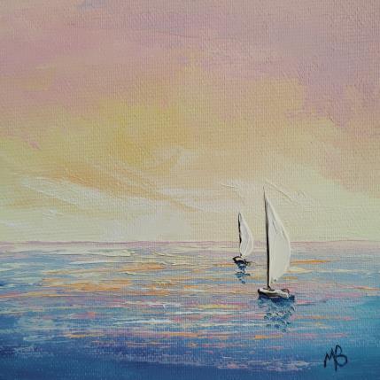 Peinture Douceurs pastels par Blandin Magali | Tableau Figuratif Huile Paysages