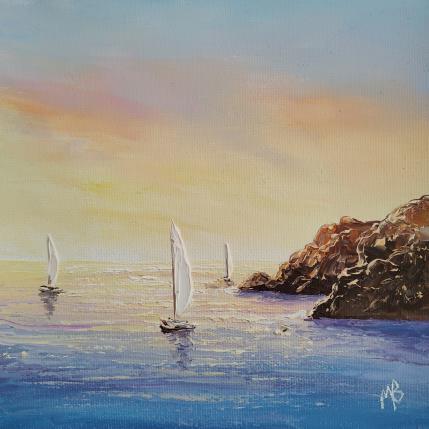 Peinture Vers une belle journée par Blandin Magali | Tableau Figuratif Huile Paysages