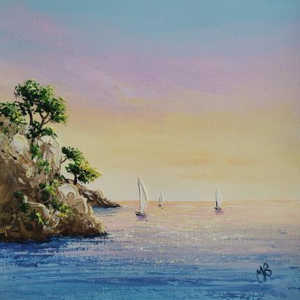 Peinture Douceur littoral par Blandin Magali | Tableau Figuratif Huile Paysages