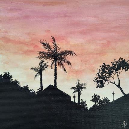 Peinture Une belle soirée par Blandin Magali | Tableau Figuratif Huile Paysages