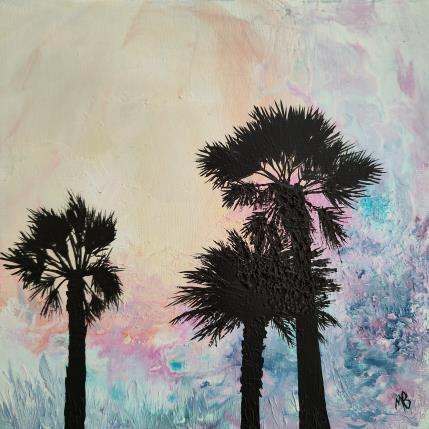 Peinture Les palmiers par Blandin Magali | Tableau Figuratif Huile Paysages