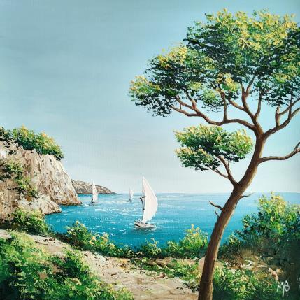 Peinture Un sentier fort agréable par Blandin Magali | Tableau Figuratif Huile Paysages