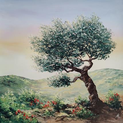 Peinture Dans les collines par Blandin Magali | Tableau Figuratif Huile Paysages