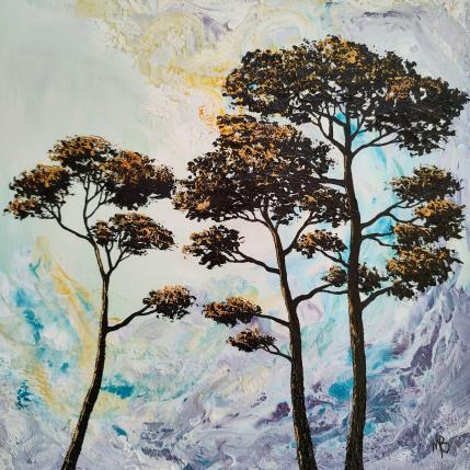 Peinture Le grand pin par Blandin Magali | Tableau Figuratif Huile Paysages