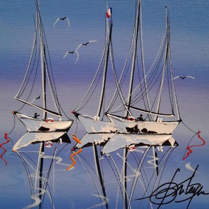 Peinture Bleu espoir par Fonteyne David | Tableau Figuratif Acrylique