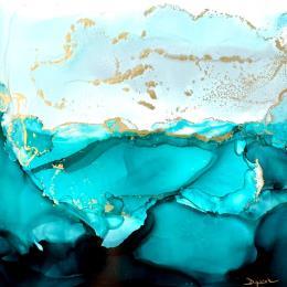 Painting 1992 Poésie Givrée by Depaire Silvia | Painting Abstract Acrylic Landscapes, Marine, Minimalist, Pop icons