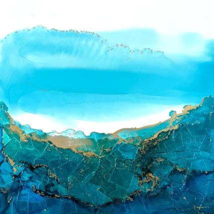 Painting 1854  Poésie Marine by Depaire Silvia | Painting Abstract Acrylic Landscapes, Marine, Minimalist