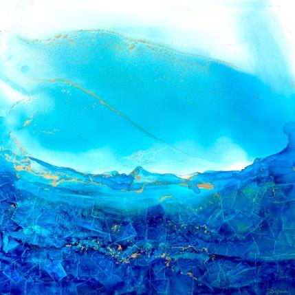 Painting 2068 Poésie Marine by Depaire Silvia | Painting Abstract Acrylic Landscapes, Marine, Minimalist