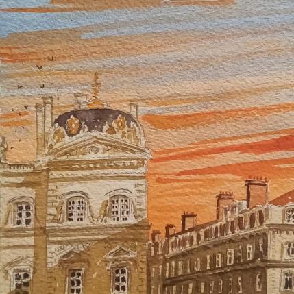 Peinture Architecture Lyon 1 par De León Lévi Marcelo | Tableau Figuratif Aquarelle Urbain