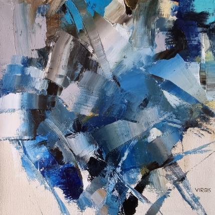 Painting Light up the sky by Virgis | Painting Abstract Oil Minimalist