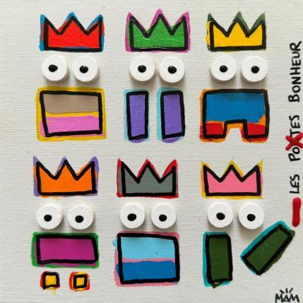 Peinture LES POTES par Mam | Tableau Pop-art Acrylique Icones Pop, Portraits, Société