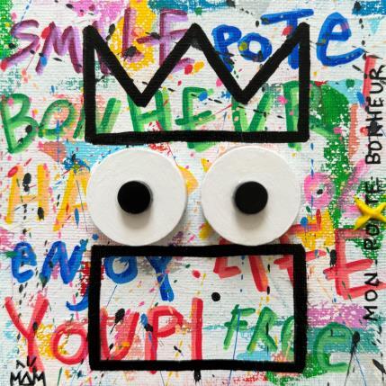 Peinture MON POTE par Mam | Tableau Pop-art Acrylique Icones Pop, Minimaliste, Portraits