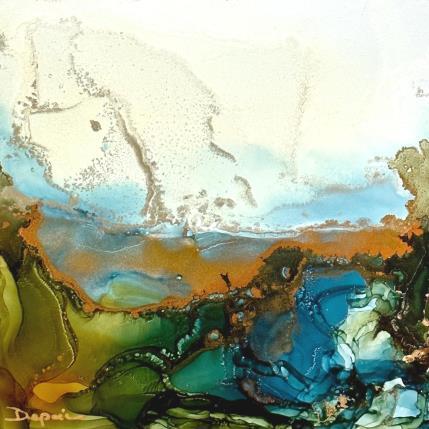 Peinture 1782 Bronze age  par Depaire Silvia | Tableau Abstrait Acrylique Marine, Minimaliste, Paysages