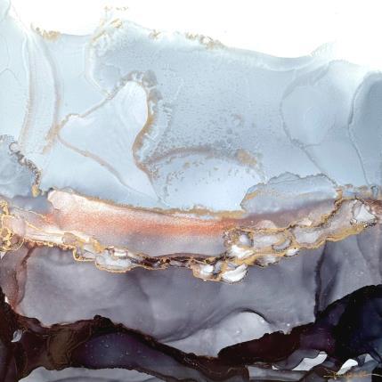 Peinture Poesie minerale 2014 par Depaire Silvia | Tableau Abstrait Acrylique Minimaliste, Noir & blanc, Paysages