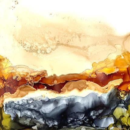 Peinture 1711 Poésie des dunes  par Depaire Silvia | Tableau Abstrait Acrylique Minimaliste, Nature, Paysages