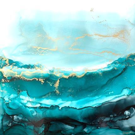 Peinture Poésie givrée 2057 par Depaire Silvia | Tableau Abstrait Acrylique Marine, Minimaliste, Paysages