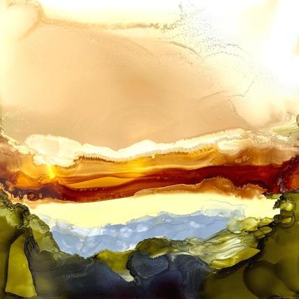 Peinture Dune 2079 par Depaire Silvia | Tableau Abstrait Acrylique Minimaliste, Paysages