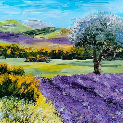 Peinture Voyage en Provence par Rey Ewa | Tableau Figuratif Acrylique Paysages