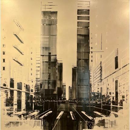 Peinture Infinity par Rey Julien | Tableau Figuratif Feuille d'or