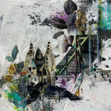 Painting Les Enfants Terribles by Bergeron Marie-Josée | Painting Surrealism Acrylic, Gluing, Oil