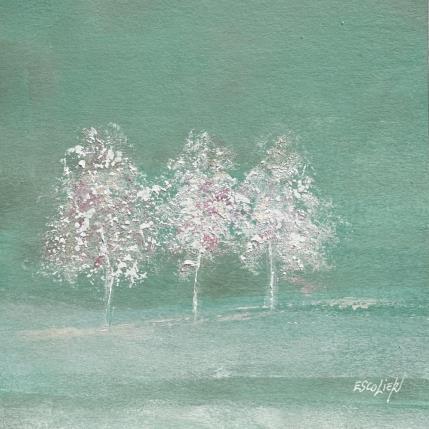 Peinture Changement de lumière par Escolier Odile | Tableau Figuratif Acrylique Nature, Paysages