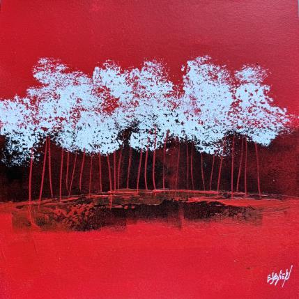 Painting Sur le chemin by Escolier Odile | Painting Figurative Acrylic Landscapes, Nature