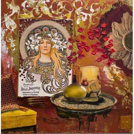 Peinture La belle Jardinière par Romanelli Karine | Tableau Figuratif Acrylique, Collage