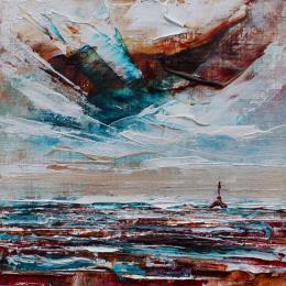 Painting Paris le jour #3 by Reymond Pierre | Painting Figurative Oil Landscapes, Urban