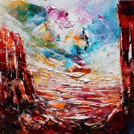 Peinture Arizona sunset 2 par Reymond Pierre | Tableau Figuratif Huile Nature, Paysages