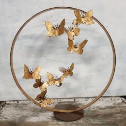 Sculpture Envolée destructurée par Eres Nicolas | Sculpture Figuratif Métal Animaux