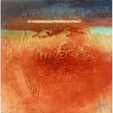 Peinture Abstraction 3197 par Hévin Christian | Tableau Abstrait Acrylique, Huile, Métal Minimaliste