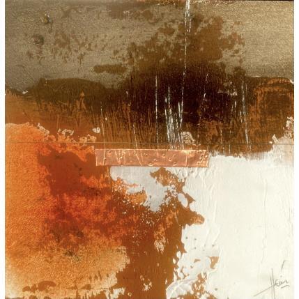 Peinture Abstraction 3195 par Hévin Christian | Tableau Abstrait Acrylique, Huile, Métal Minimaliste