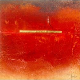 Gemälde Abstraction 3196 von Hévin Christian | Gemälde Abstrakt Acryl, Metall, Öl Minimalistisch