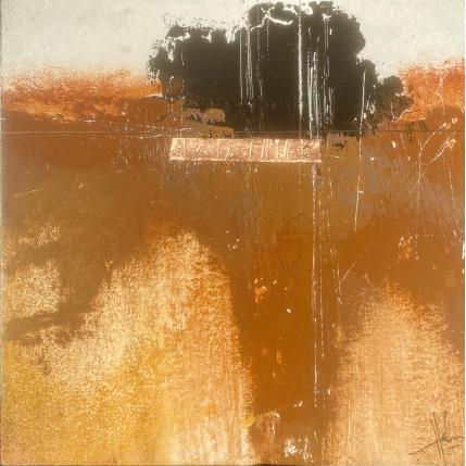 Peinture Abstraction 3182 par Hévin Christian | Tableau Abstrait Acrylique, Huile, Métal Minimaliste