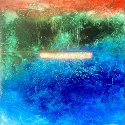 Peinture Abstraction 3181 par Hévin Christian | Tableau Abstrait Acrylique, Huile, Métal Minimaliste