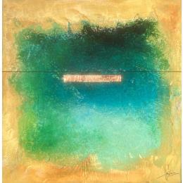 Gemälde Abstraction 3188 von Hévin Christian | Gemälde Abstrakt Acryl, Metall, Öl Minimalistisch, Pop-Ikonen