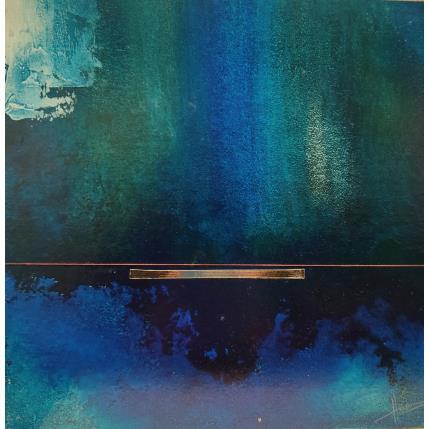 Peinture Abstraction 3170 par Hévin Christian | Tableau Abstrait Acrylique, Huile, Métal Minimaliste