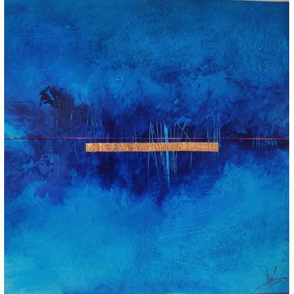 Peinture Abstraction 3171 par Hévin Christian | Tableau Abstrait Acrylique, Huile, Métal Minimaliste